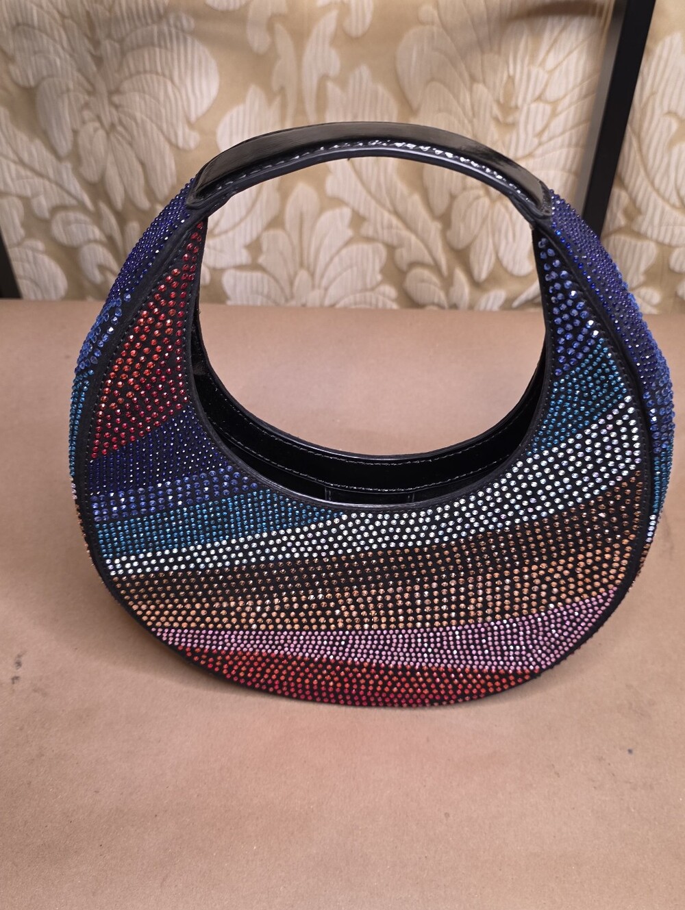 Staud Crystal Micro Moon Bag New